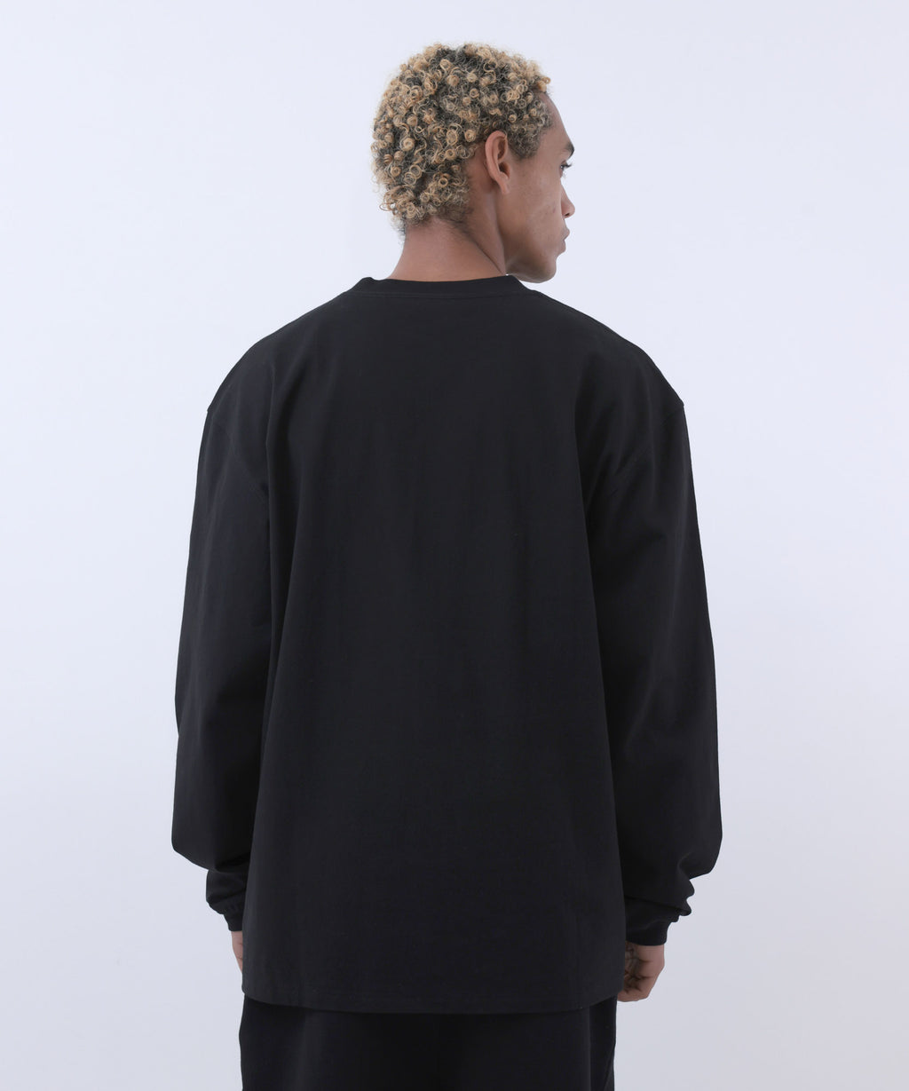 COMMON BASE L/S TEE CB-B02 BLACK