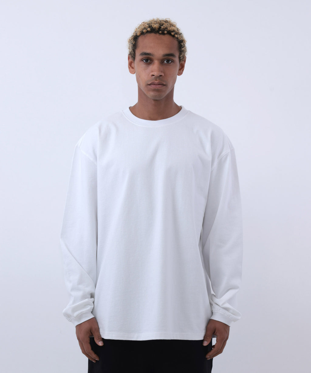 COMMON BASE L/S TEE CB-B02 WHITE