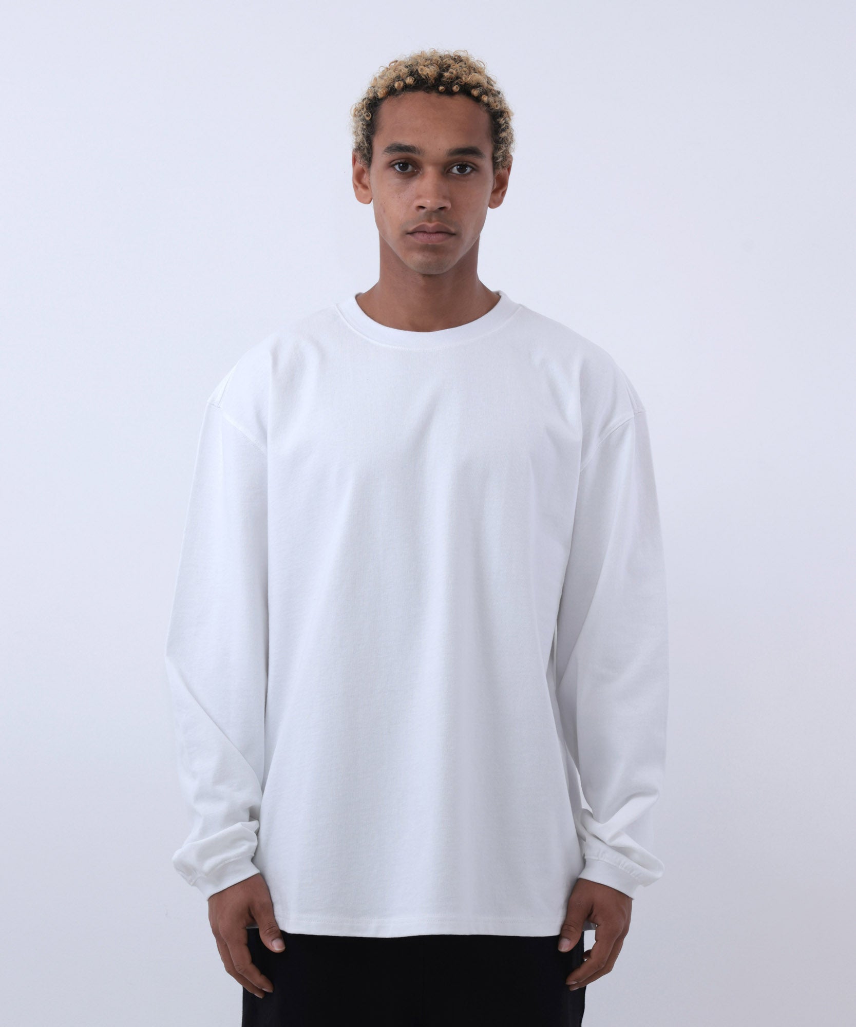 COMMON BASE L/S TEE CB-B02 WHITE