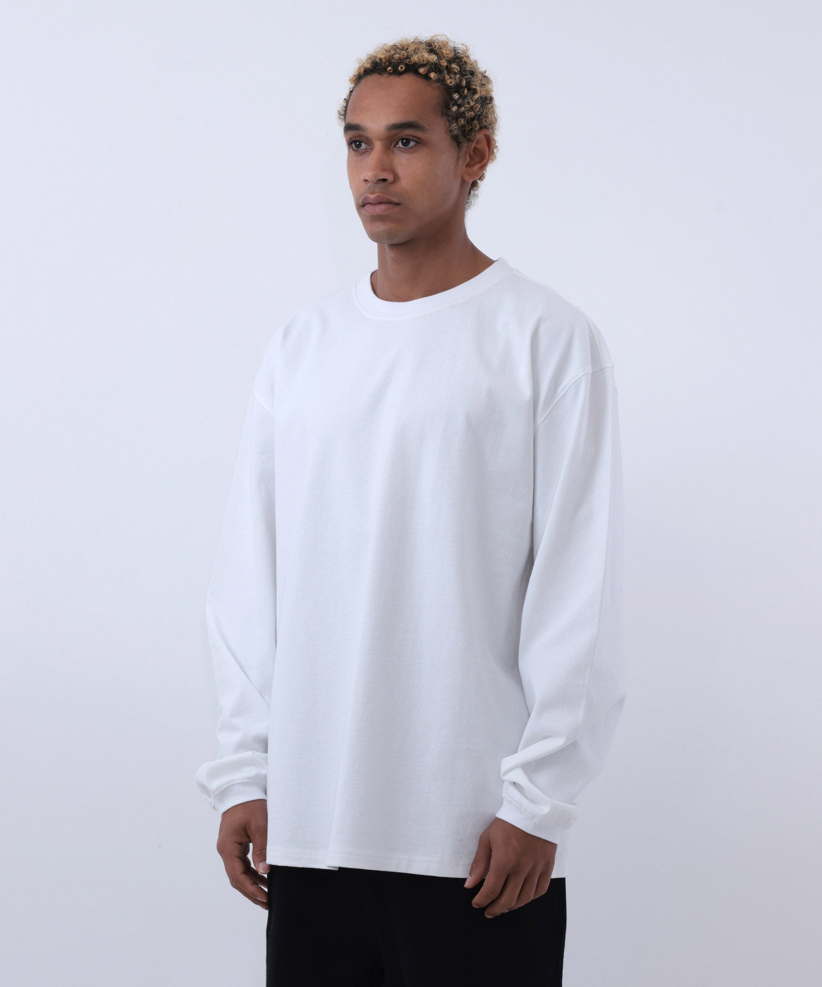 COMMON BASE L/S TEE CB-B02 WHITE