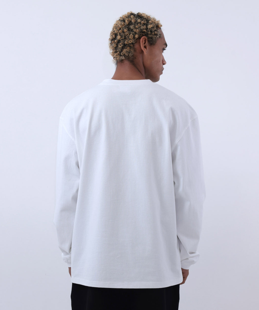 COMMON BASE L/S TEE CB-B02 WHITE