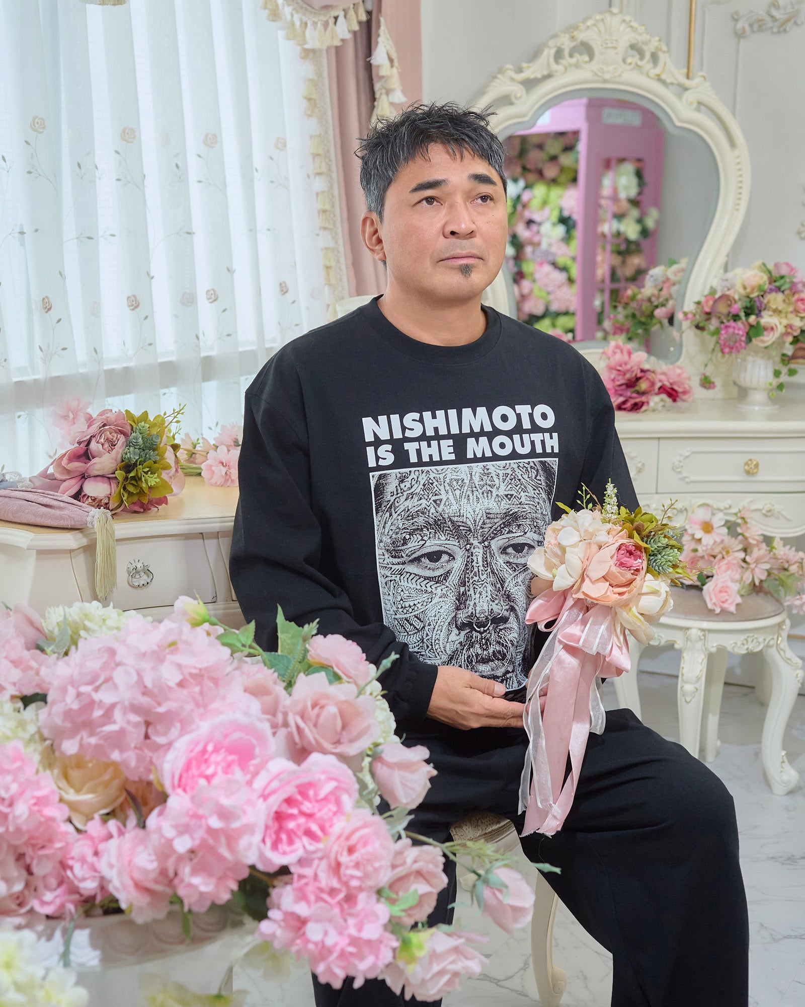 NISHIMOTO IS THE MOUTH  L/S TEE NIM-H12 BLACK