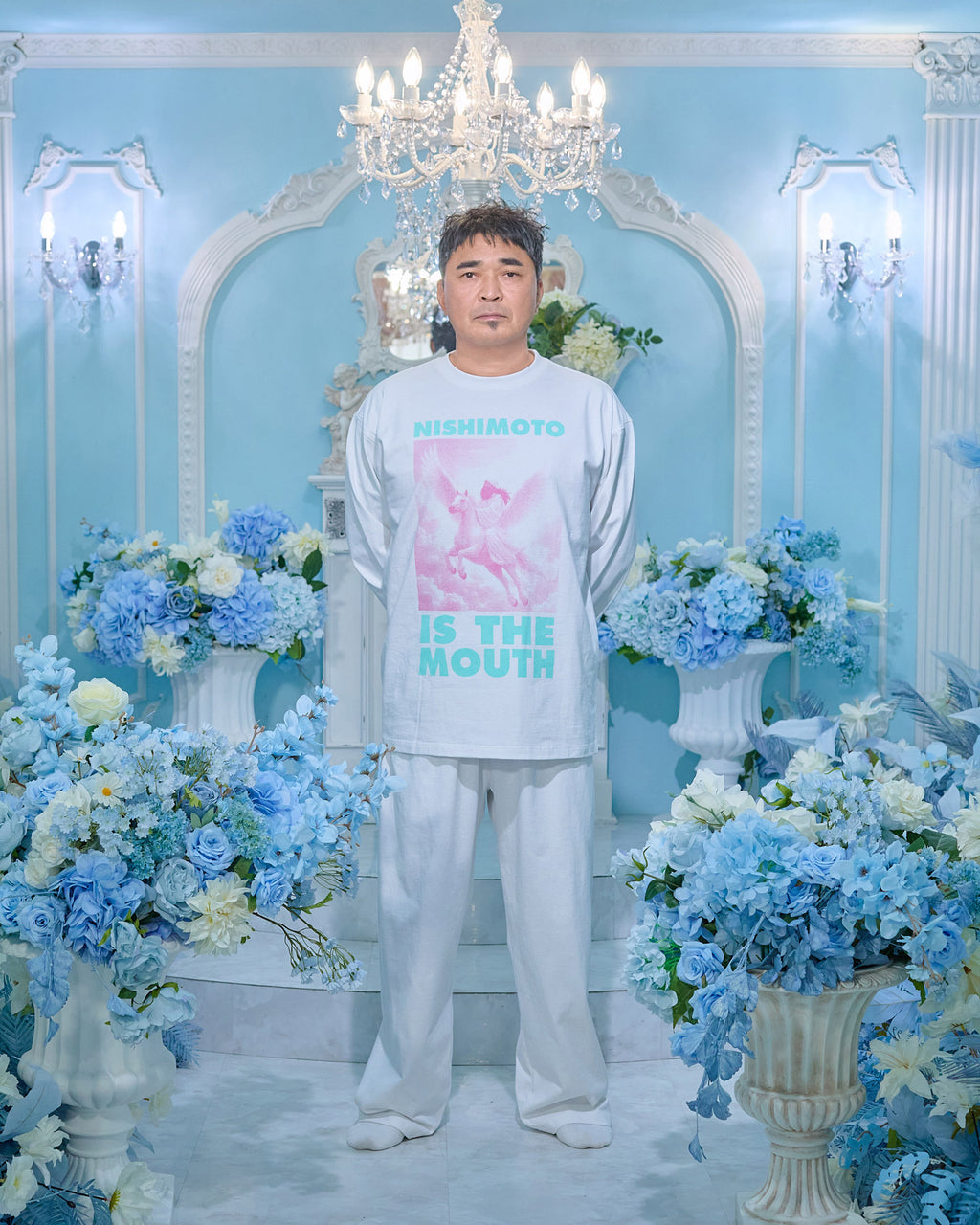 NISHIMOTO IS THE MOUTH  L/S TEE NIM-H32 WHITE