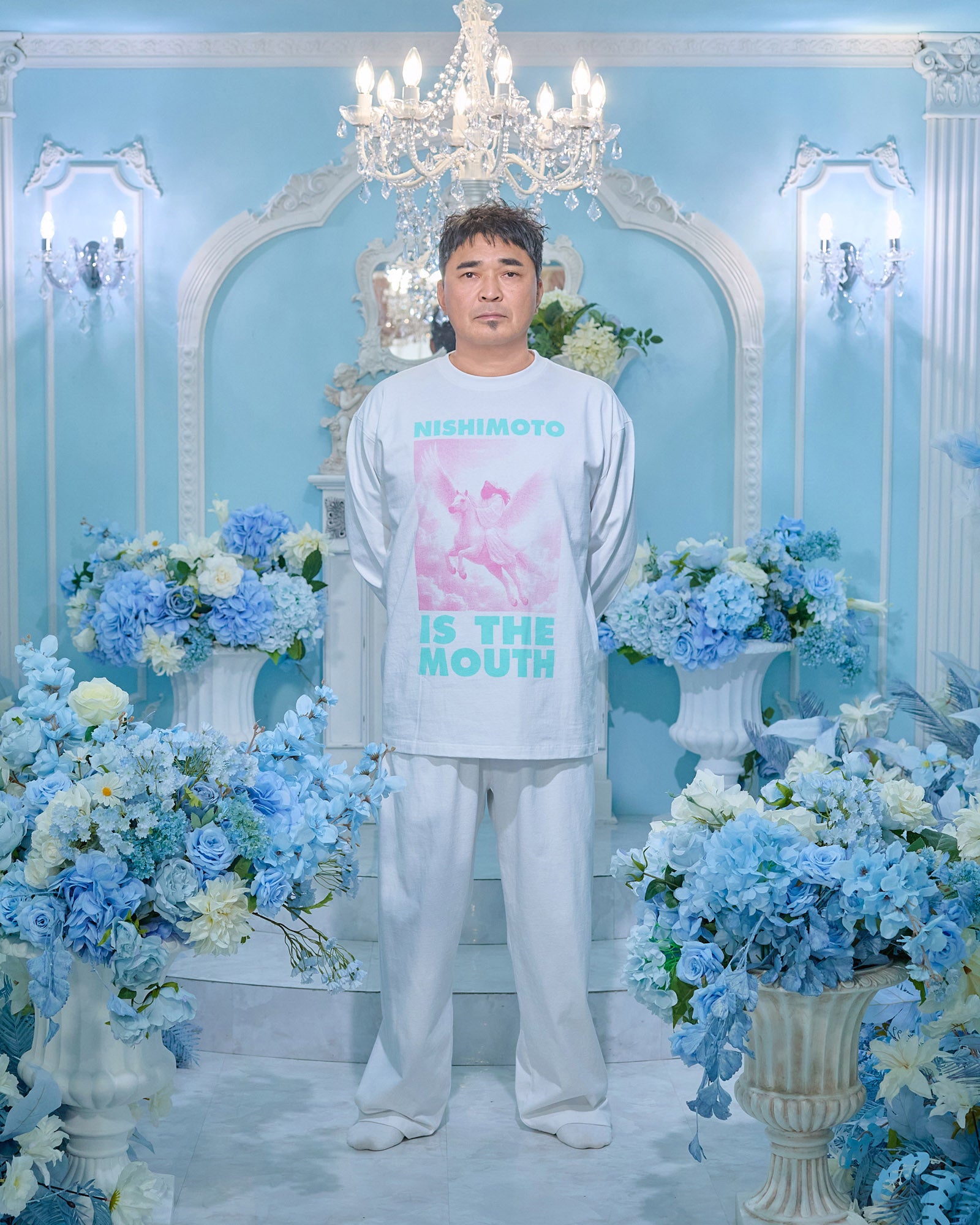 NISHIMOTO IS THE MOUTH  L/S TEE NIM-H32 WHITE