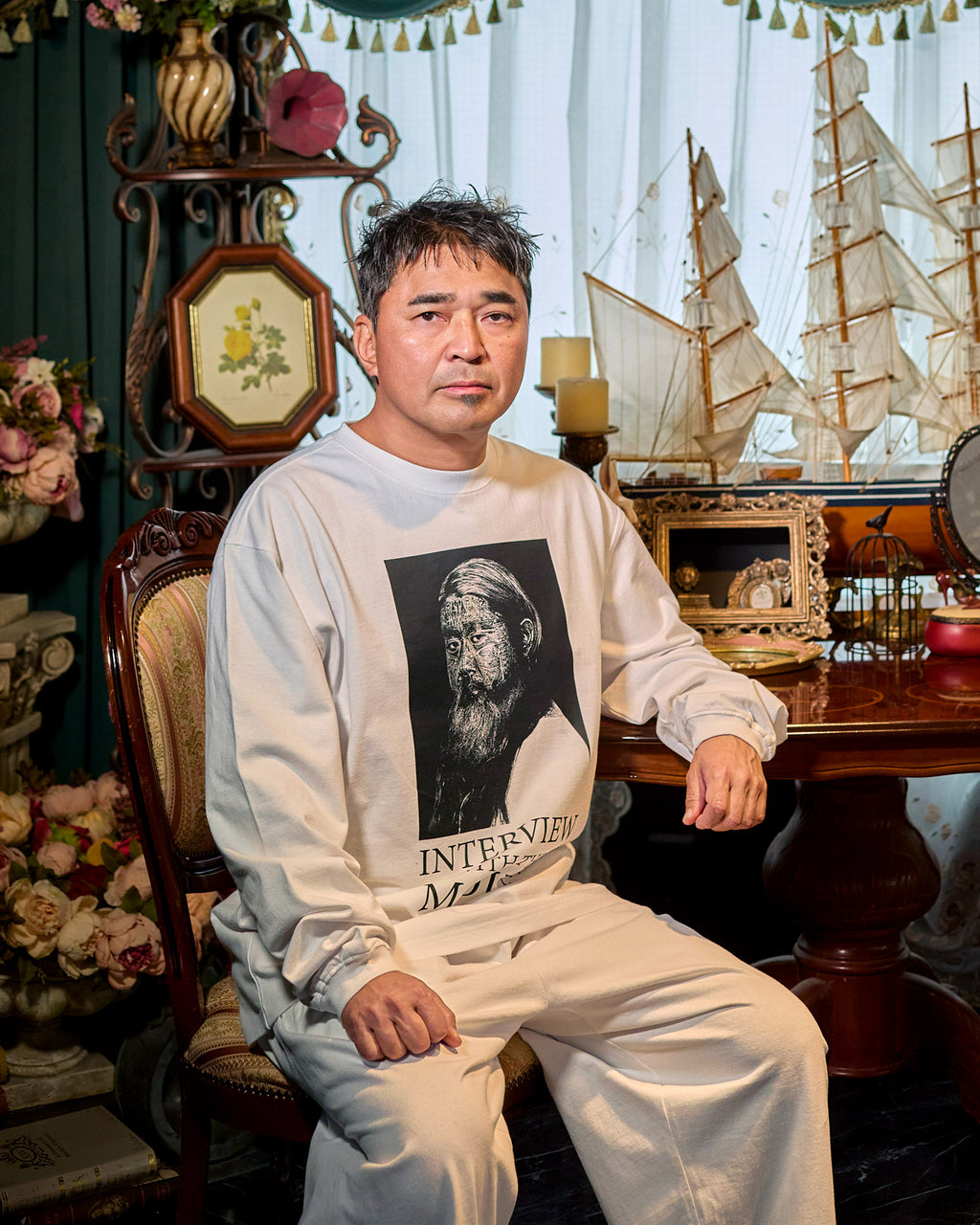 NISHIMOTO IS THE MOUTH  L/S TEE NIM-HP02 WHITE