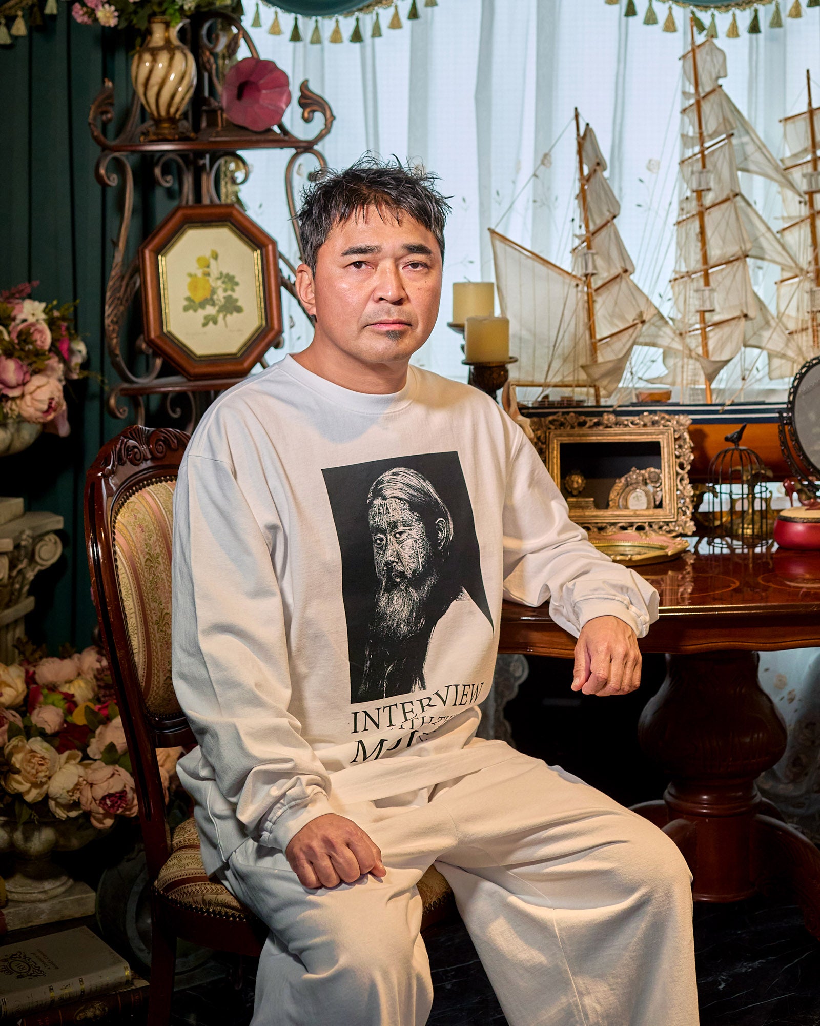 NISHIMOTO IS THE MOUTH  L/S TEE NIM-HP02 WHITE