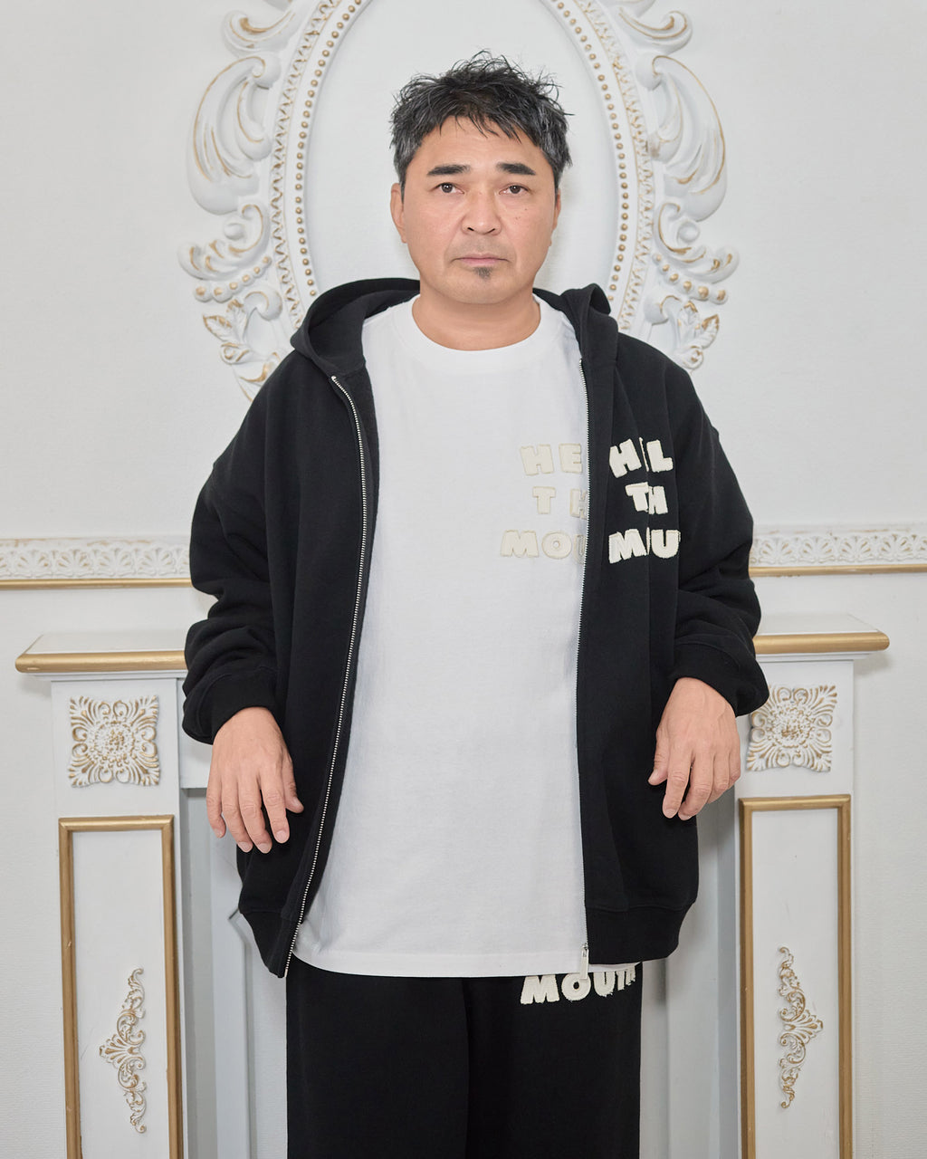 NISHIMOTO IS THE MOUTH WIDE SWEATPANTS NIM-HWD58W BLACK