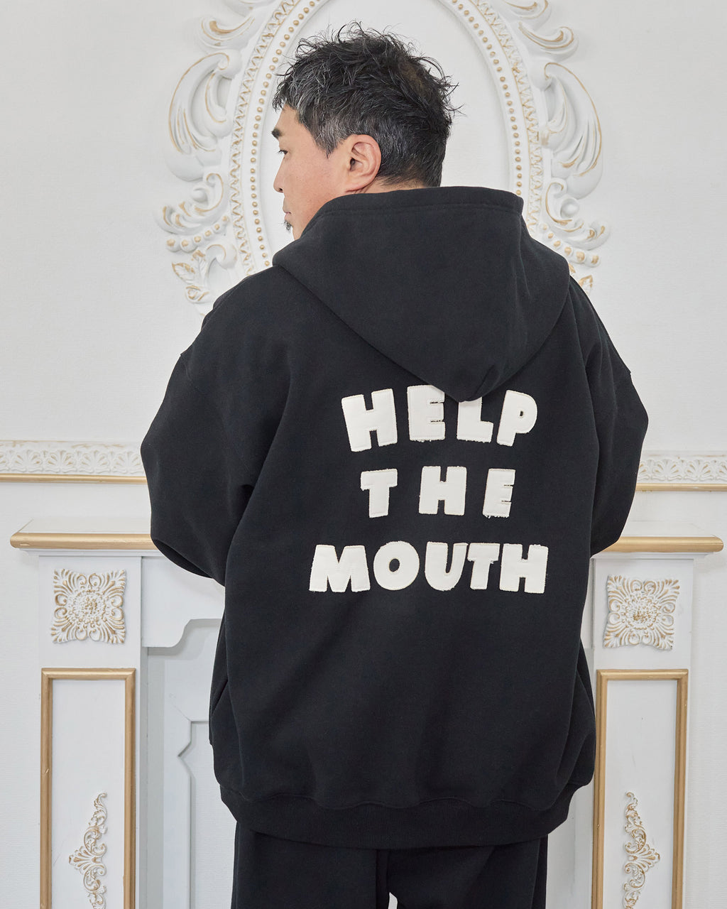 NISHIMOTO IS THE MOUTH  ZIP SWEAT HOODIE NIM-H57W BLACK
