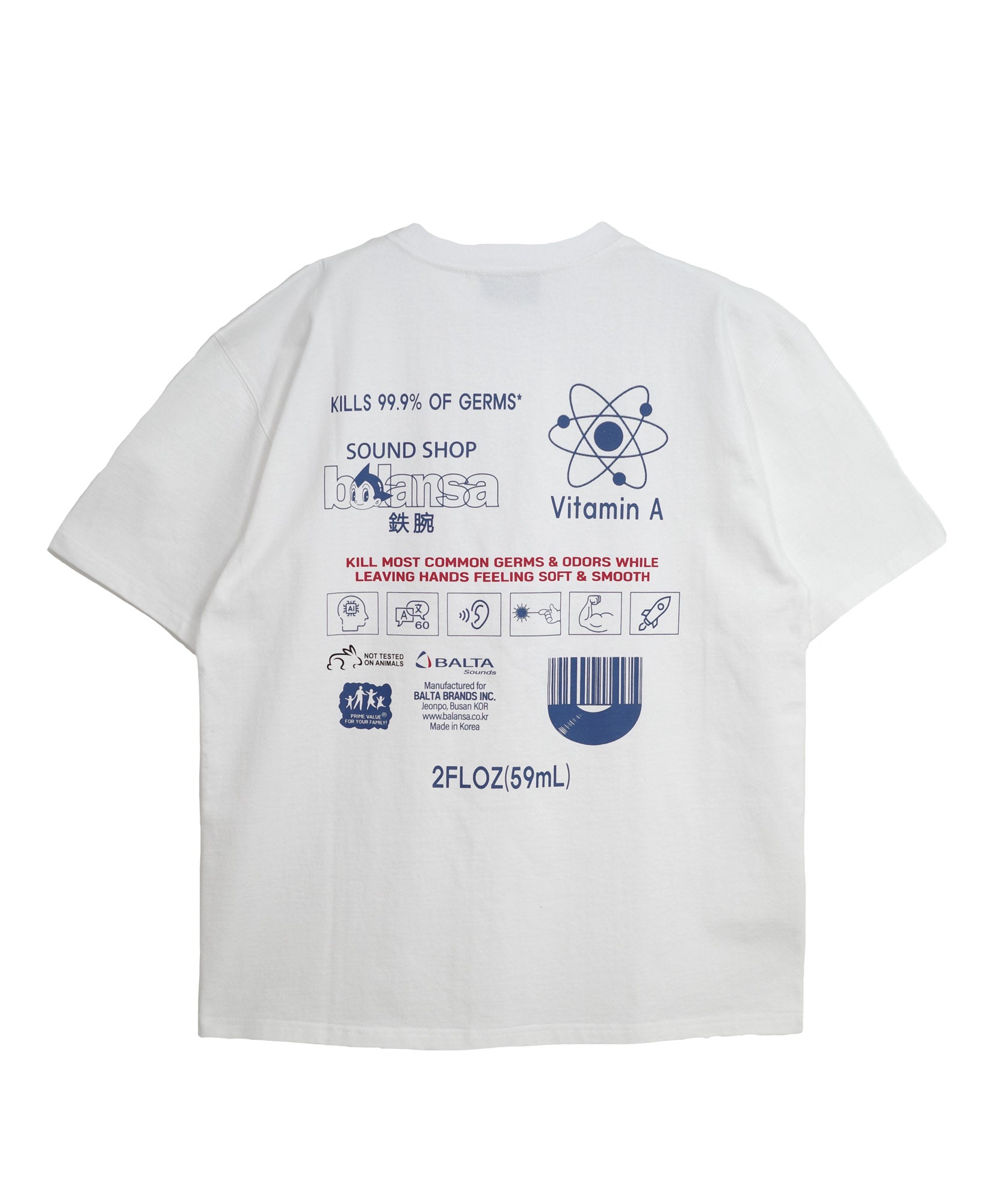 SOUND SHOP balansa × ASTRO BOY S/S TEE ATBL-01F WHITE