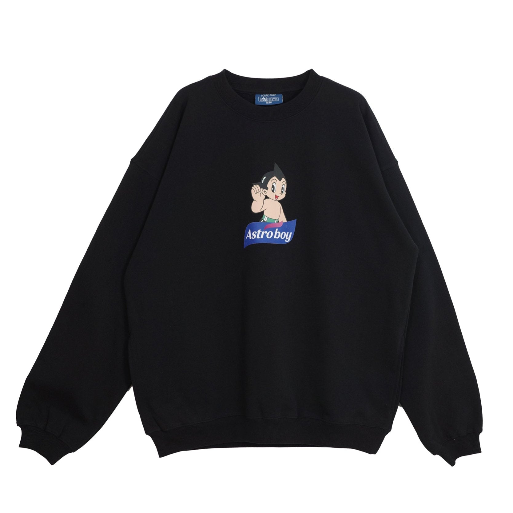 SOUND SHOP balansa × ASTRO BOY SWEATSHIRT ATBL-04 BLACK