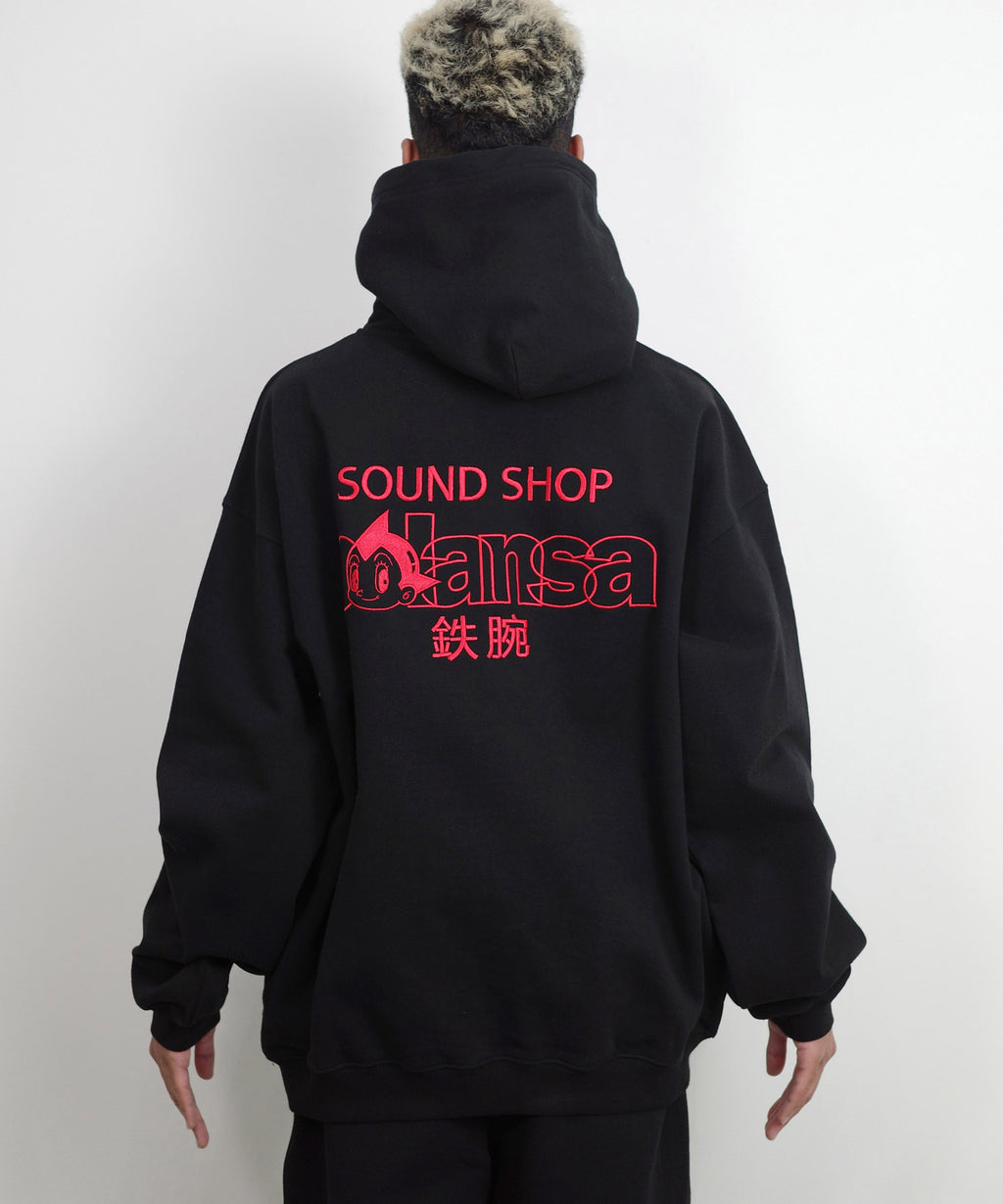 SOUND SHOP balansa × ASTRO BOY SWEAT HOODIE ATBL-13 BLACK
