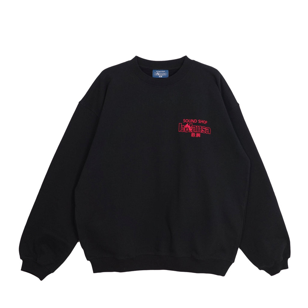 SOUND SHOP balansa × ASTRO BOY SWEATSHIRT ATBL-14 BLACK