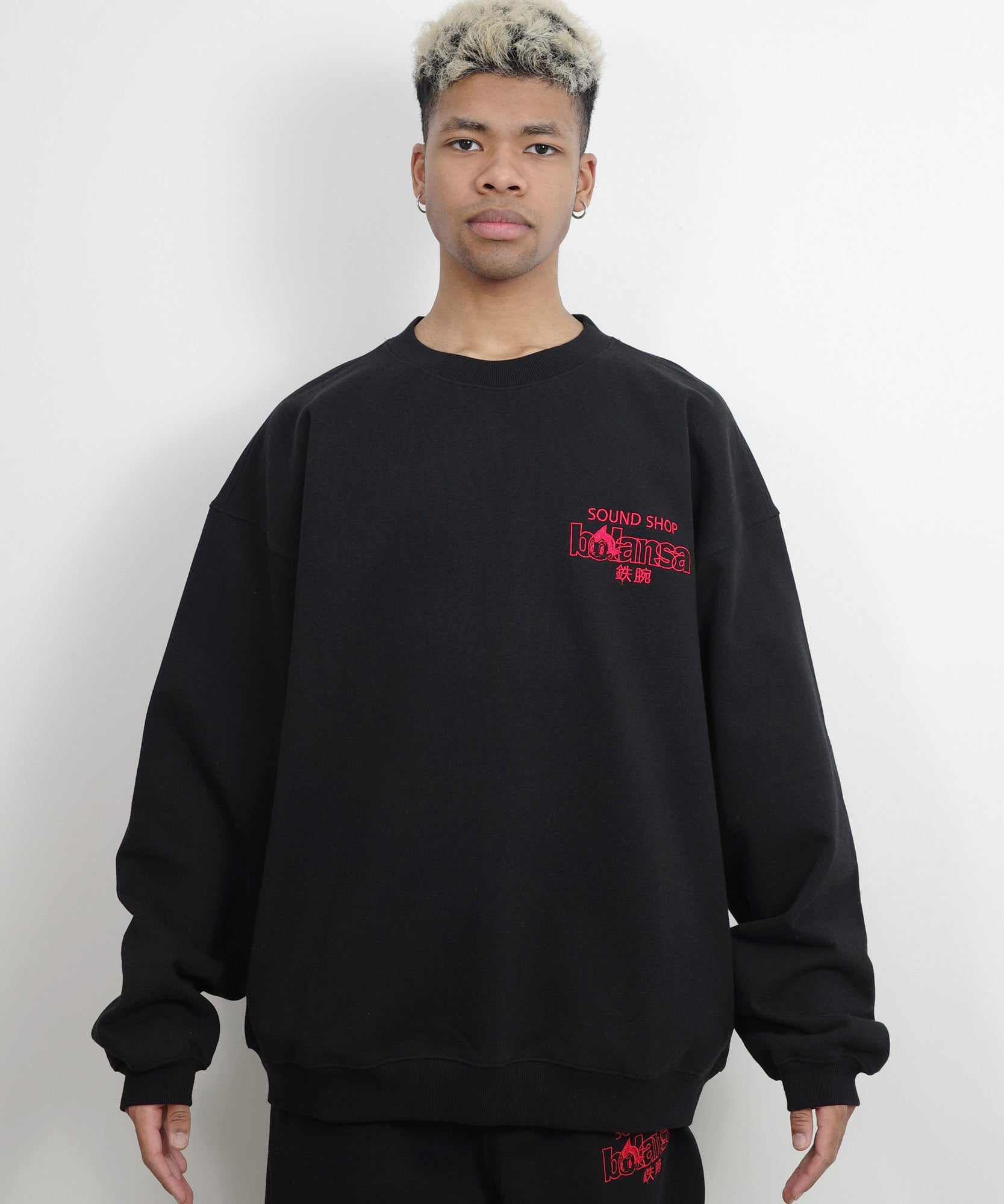 SOUND SHOP balansa × ASTRO BOY SWEATSHIRT ATBL-14 BLACK