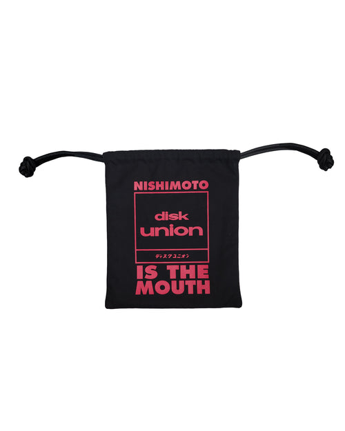 [Pre-order | Delivery expected early January 2026] diskunion / NISHIMOTO IS THE MOUTH BIG DRAWSTRING BAG NIMDU-03 BLACK