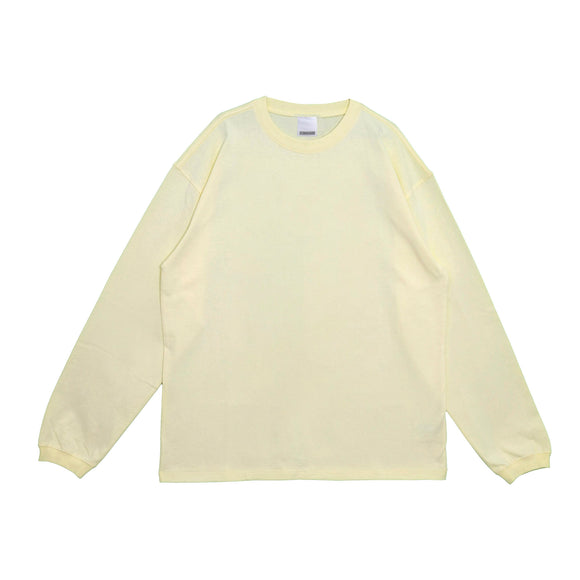 COMMON BASE L/S TEE CB-B02 LIGHT YELLOW