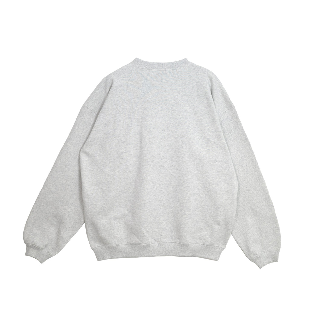 COMMON BASE SWEATSHIRT CB-B04 LIGHT HEATHER GRAY
