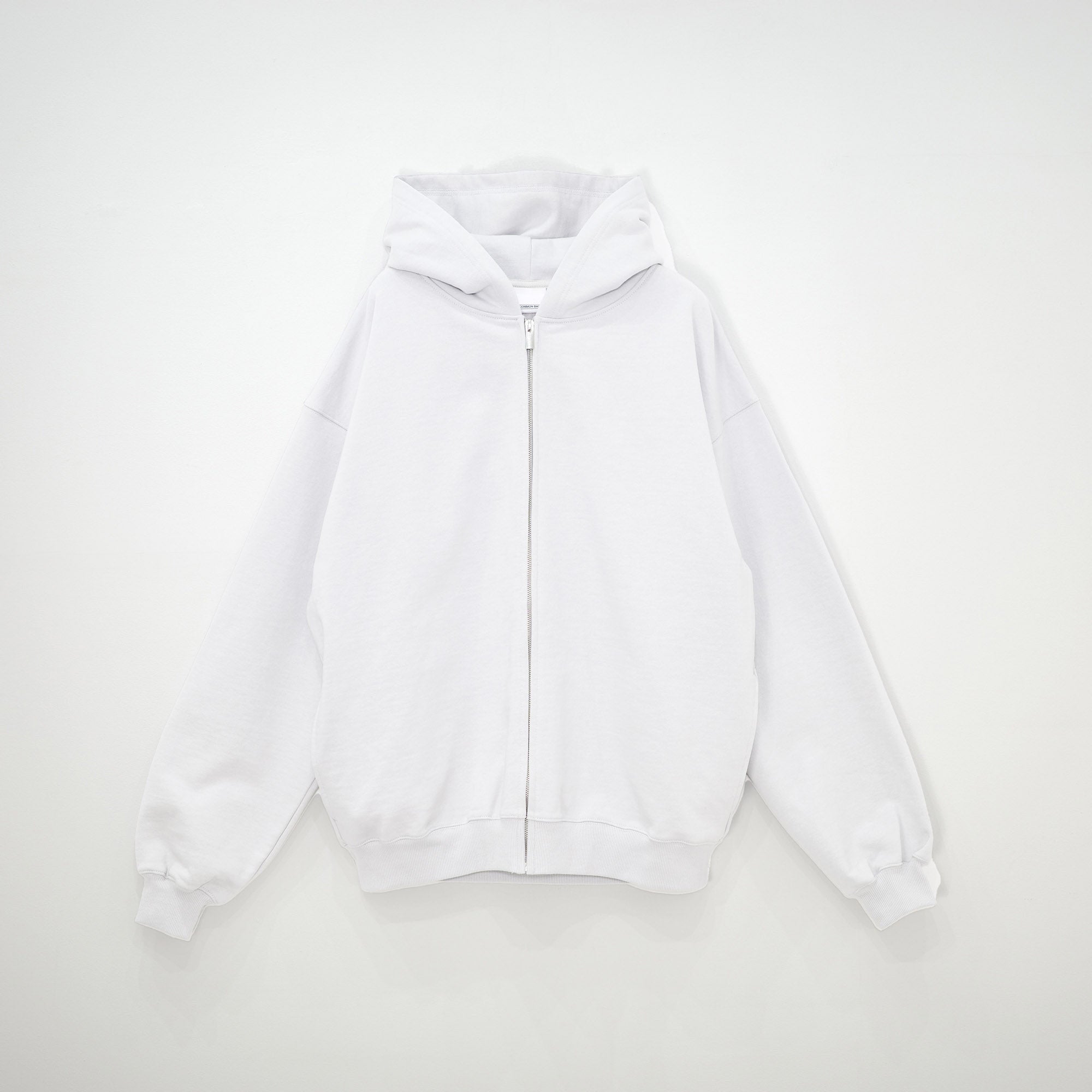 COMMON BASE SWEAT ZIP  HOODIE CB-H07 WHITE