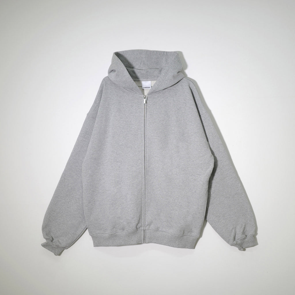 COMMON BASE SWEAT ZIP HOODIE CB-H07 H GRAY