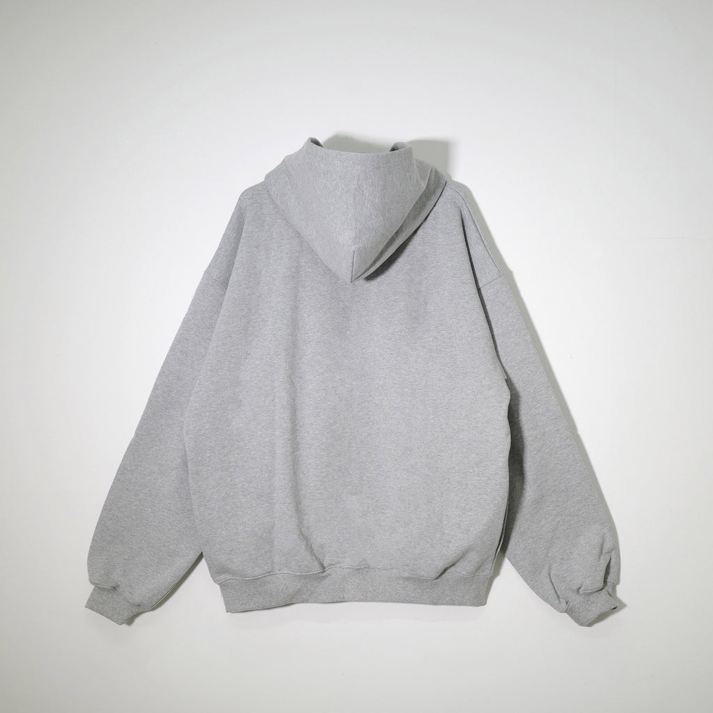 COMMON BASE SWEAT ZIP HOODIE CB-H07 H GRAY