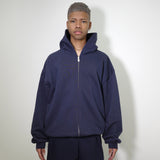 COMMON BASE SWEAT ZIP HOODIE CB-H07 NAVY