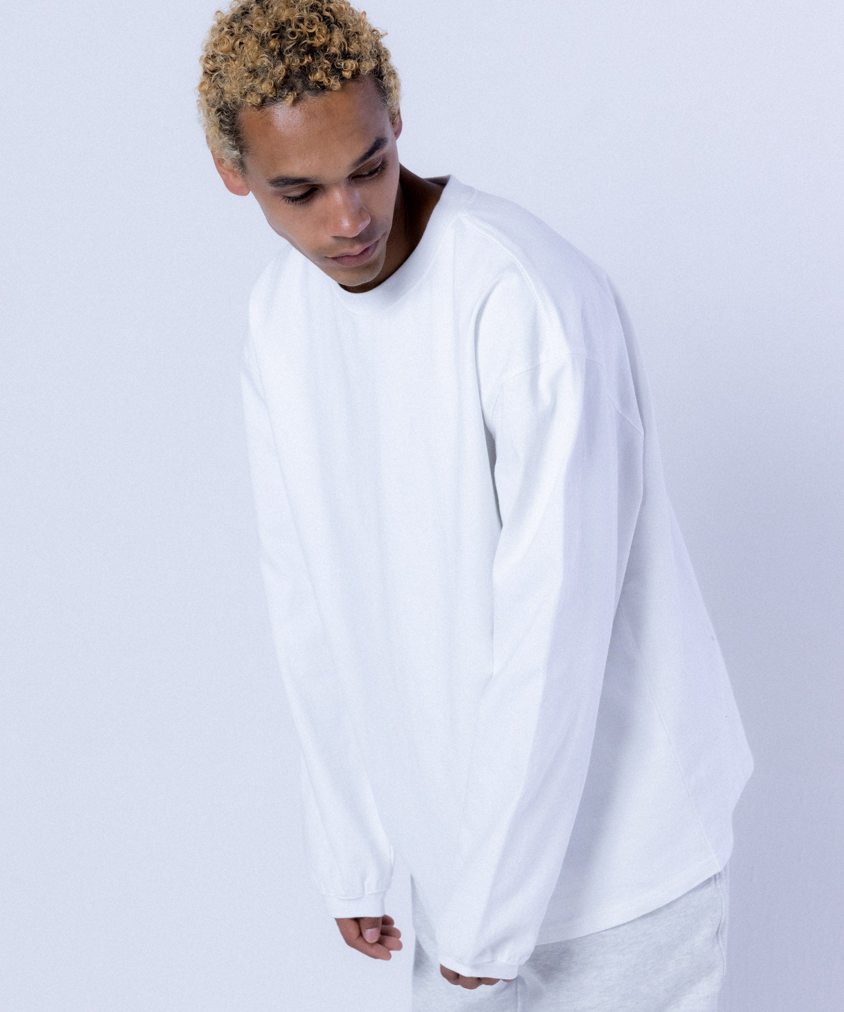 COMMON BASE L/S TEE CB-B02 WHITE