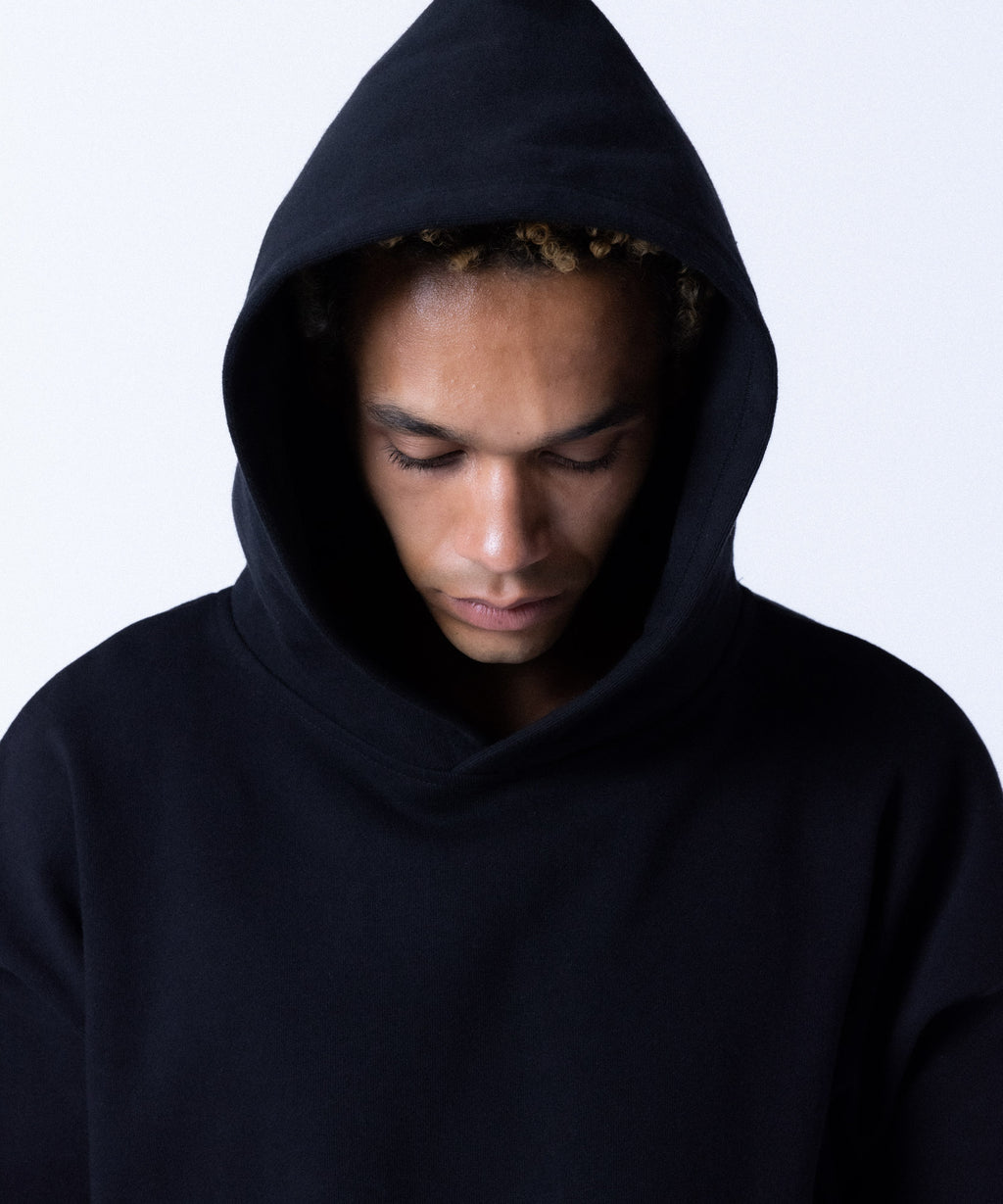 COMMON BASE SWEAT HOODIE CB-B03 BLACK