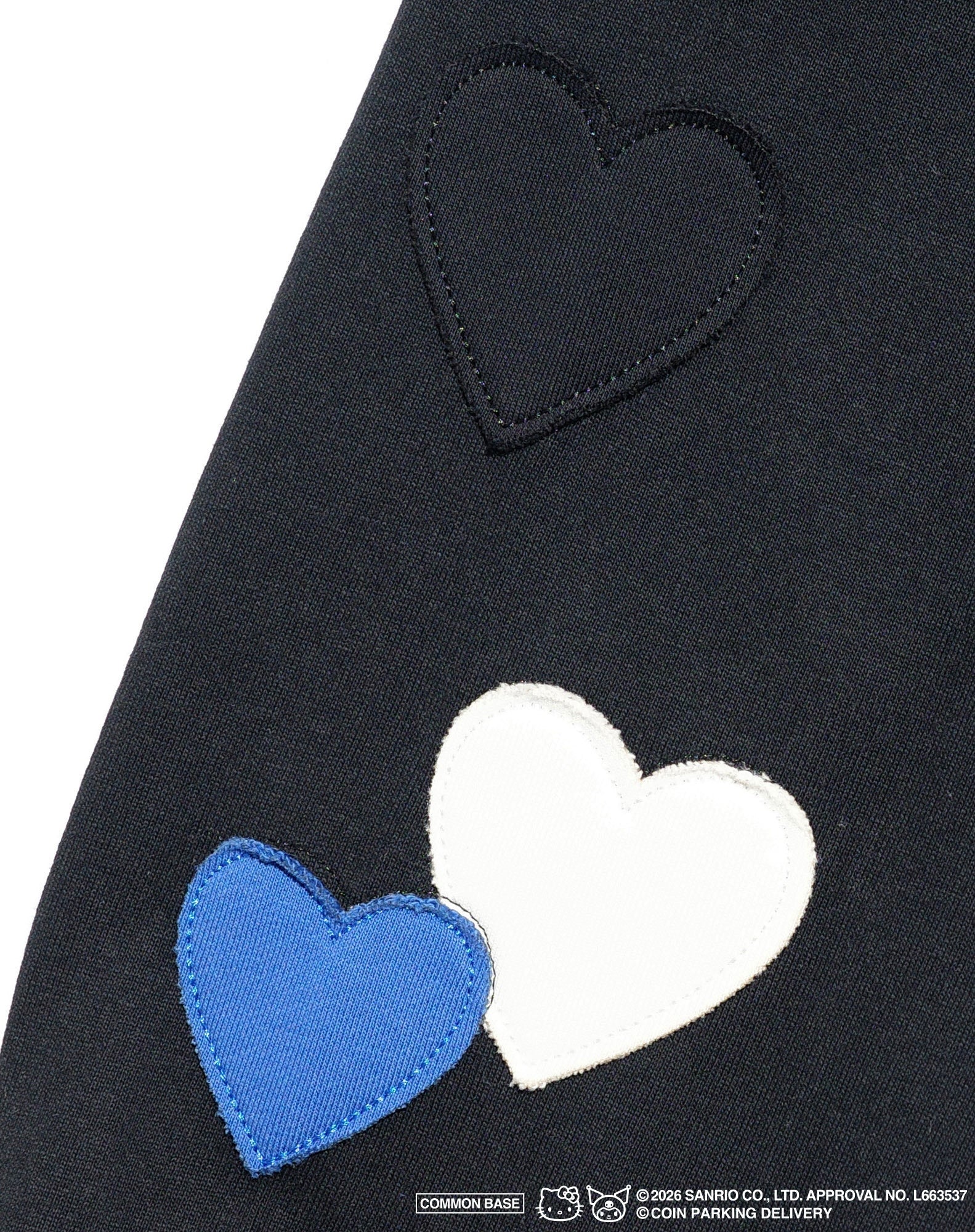 COIN PARKING DELIVERY × SANRIO CHARACTERS  PATCHWORK L/S TEE CPDSC-KT12 BLACK