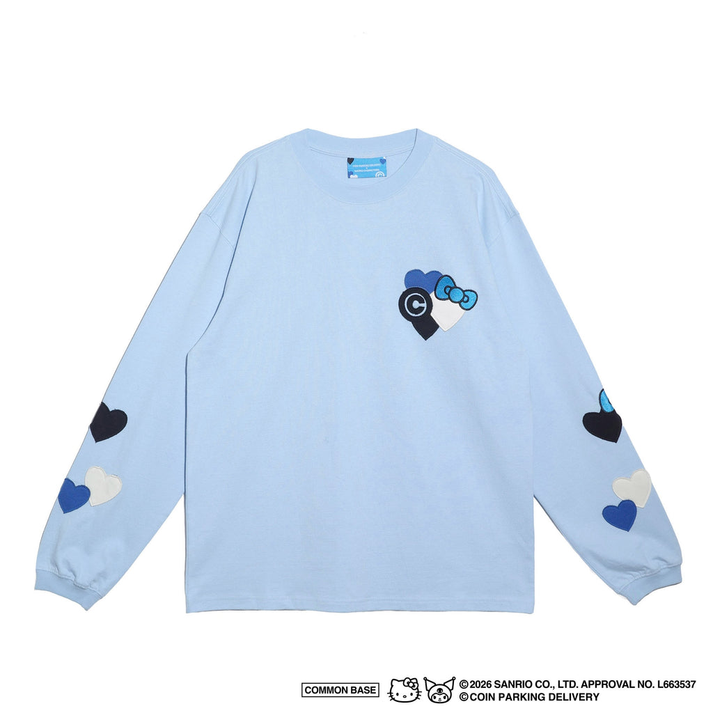 COIN PARKING DELIVERY × SANRIO CHARACTERS  PATCHWORK L/S TEE CPDSC-KT12 LIGHT BLUE