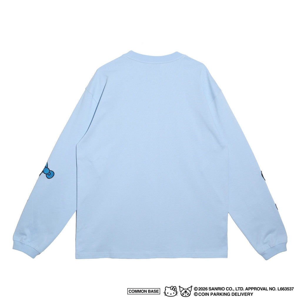 COIN PARKING DELIVERY × SANRIO CHARACTERS  PATCHWORK L/S TEE CPDSC-KT12 LIGHT BLUE