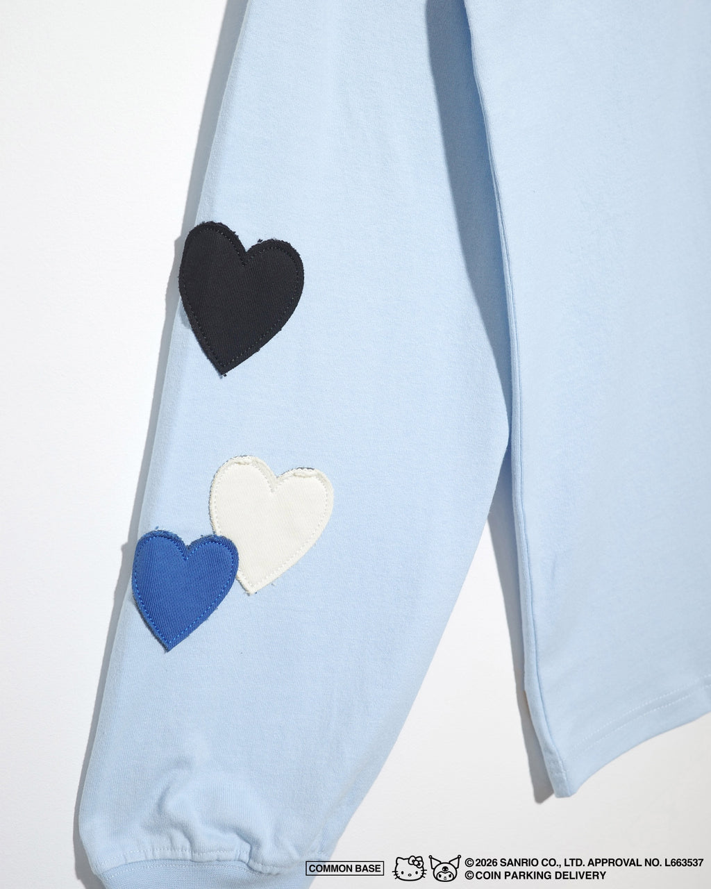 COIN PARKING DELIVERY × SANRIO CHARACTERS  PATCHWORK L/S TEE CPDSC-KT12 LIGHT BLUE