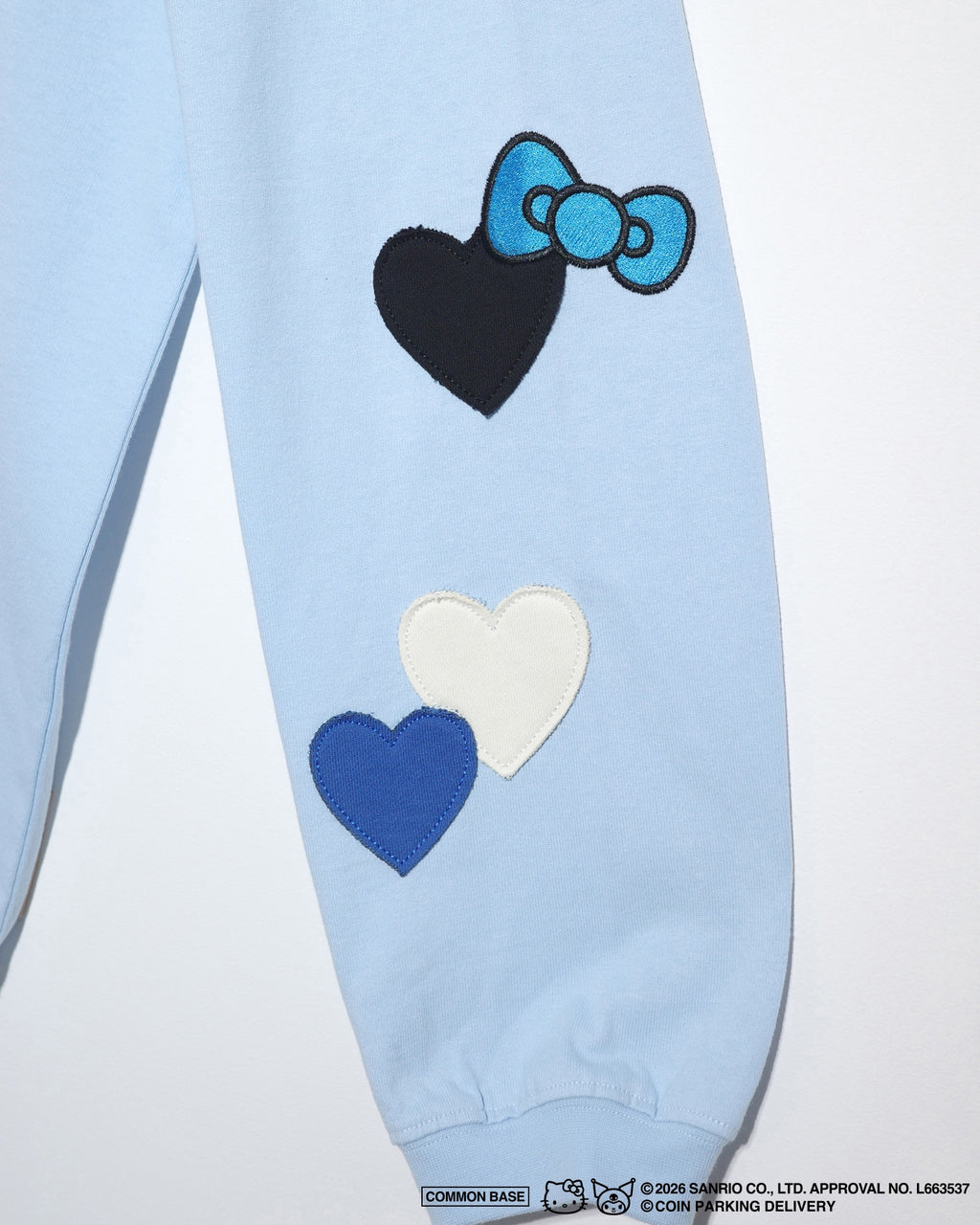 COIN PARKING DELIVERY × SANRIO CHARACTERS  PATCHWORK L/S TEE CPDSC-KT12 LIGHT BLUE