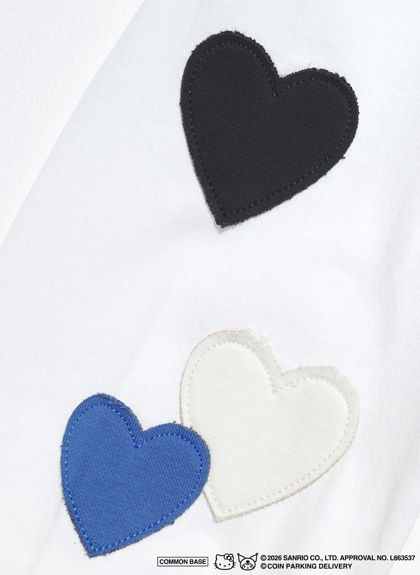 COIN PARKING DELIVERY × SANRIO CHARACTERS  PATCHWORK L/S TEE CPDSC-KT12 WHITE
