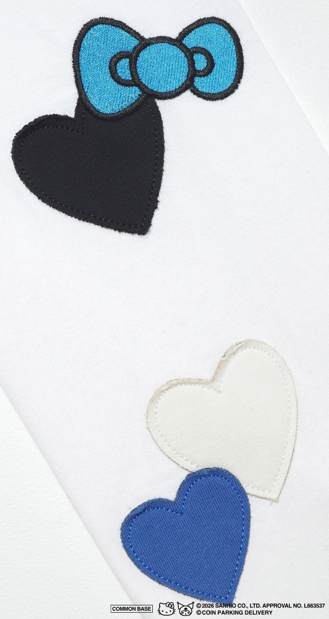 COIN PARKING DELIVERY × SANRIO CHARACTERS  PATCHWORK L/S TEE CPDSC-KT12 WHITE