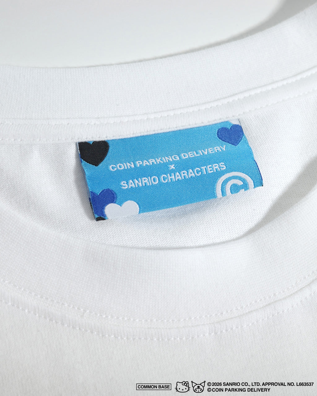 COIN PARKING DELIVERY × SANRIO CHARACTERS  PATCHWORK L/S TEE CPDSC-KT12 WHITE