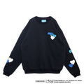 COIN PARKING DELIVERY × SANRIO CHARACTERS  PATCHWORK SWEATSHIRT CPDSC-KT14 BLACK
