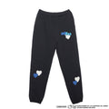 [On sale from 8:00 PM on January 31st] COIN PARKING DELIVERY × SANRIO CHARACTERS PATCHWORK SWEAT PANTS CPDSC-KT15 BLACK
