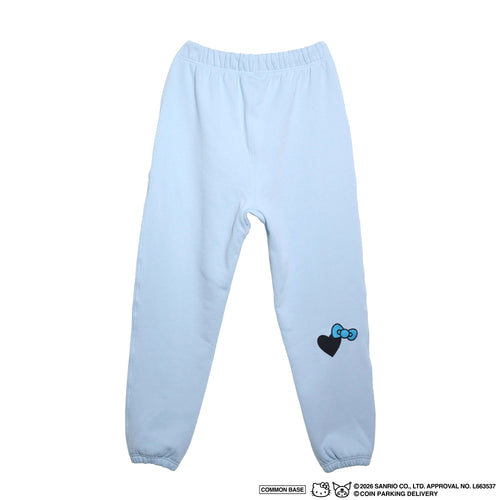 COIN PARKING DELIVERY × SANRIO CHARACTERS PATCHWORK SWEAT PANTS CPDSC-KT15 LIGHT BLUE