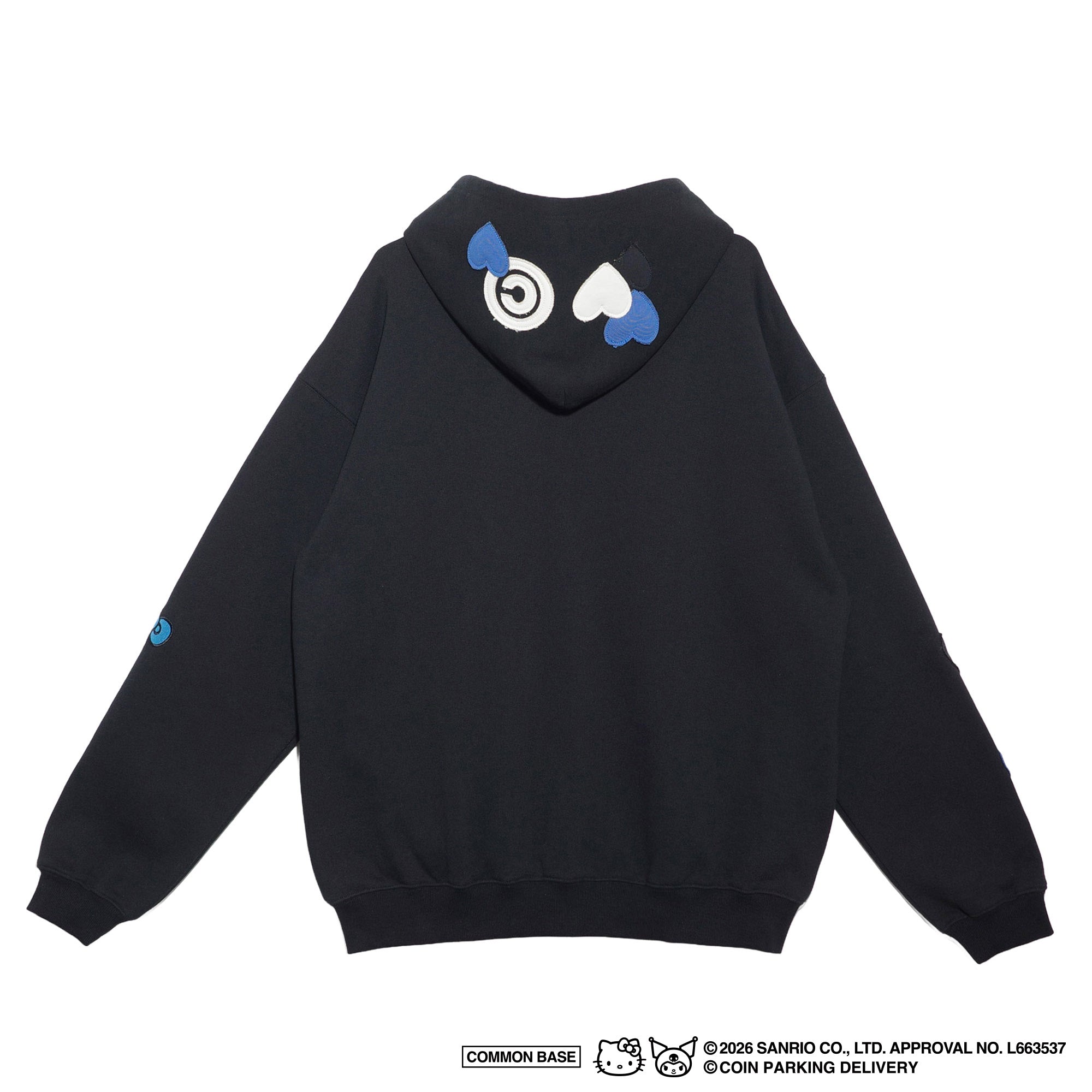 COIN PARKING DELIVERY × SANRIO CHARACTERS PATCHWORK ZIP SWEAT