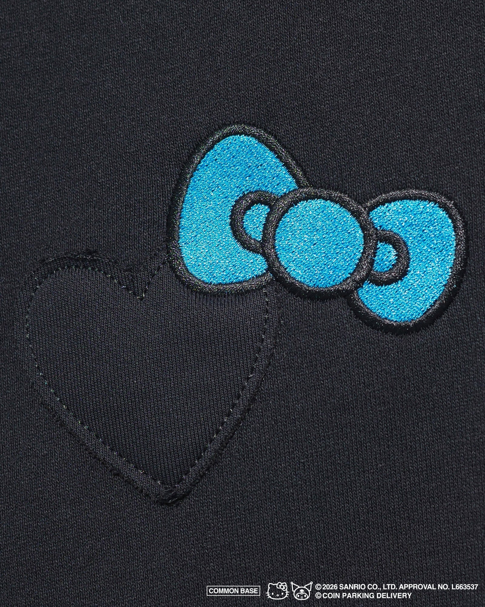 COIN PARKING DELIVERY × SANRIO CHARACTERS PATCHWORK ZIP SWEAT
