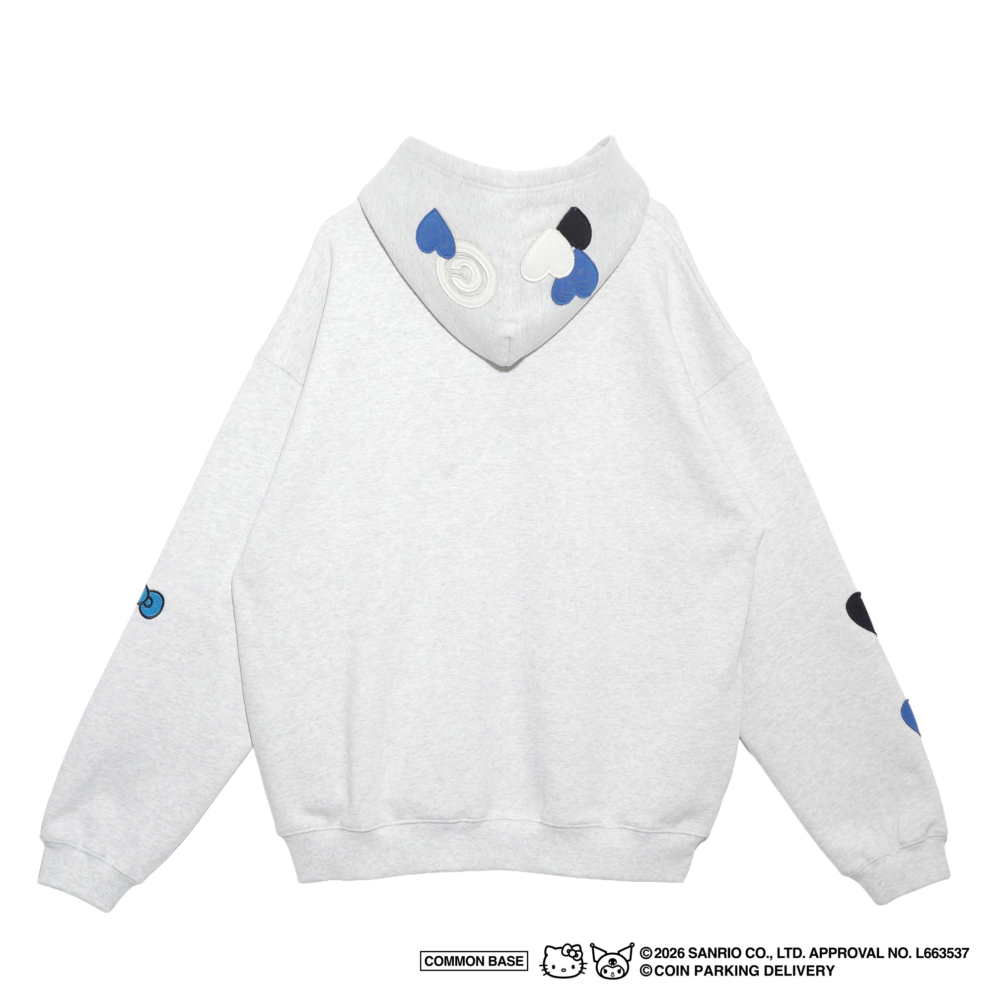トップス COIN PARKING DELIVERY x SANRIO HOODIE L COIN PARKING DELIVERY × SANRIO CHARACTERS PATCHWORK ZIP SWEAT