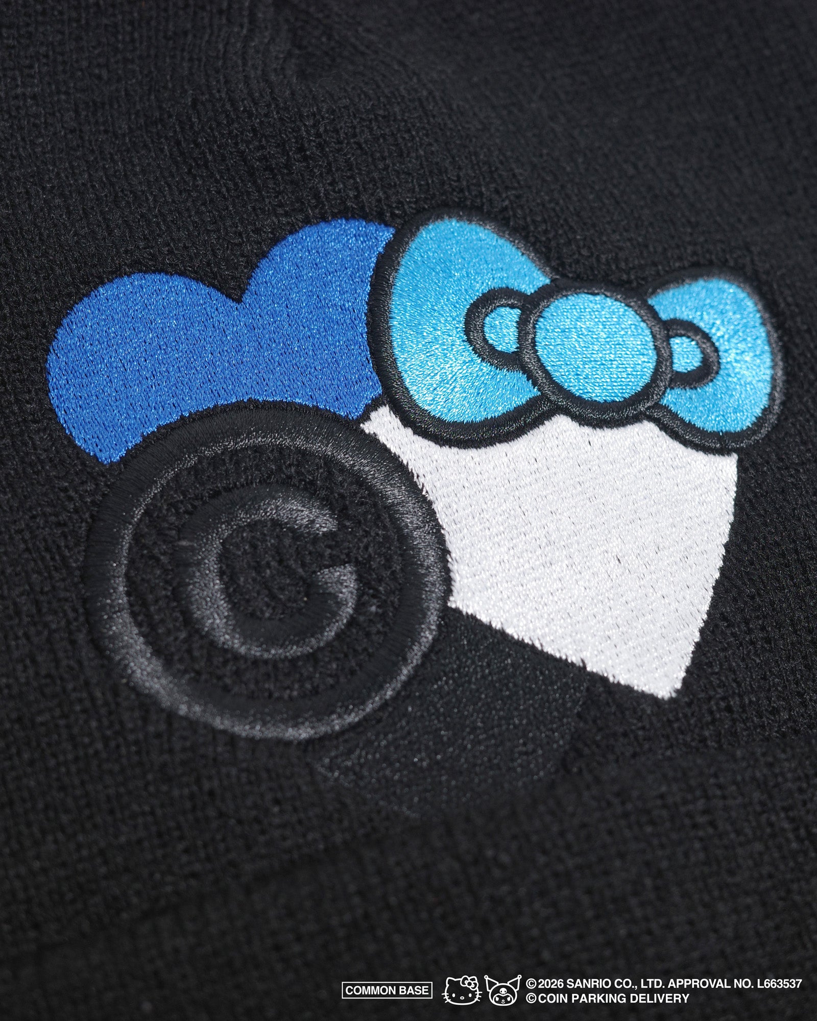 COIN PARKING DELIVERY × SANRIO CHARACTERS  BEANIE CPDSC-KTG2 BLACK