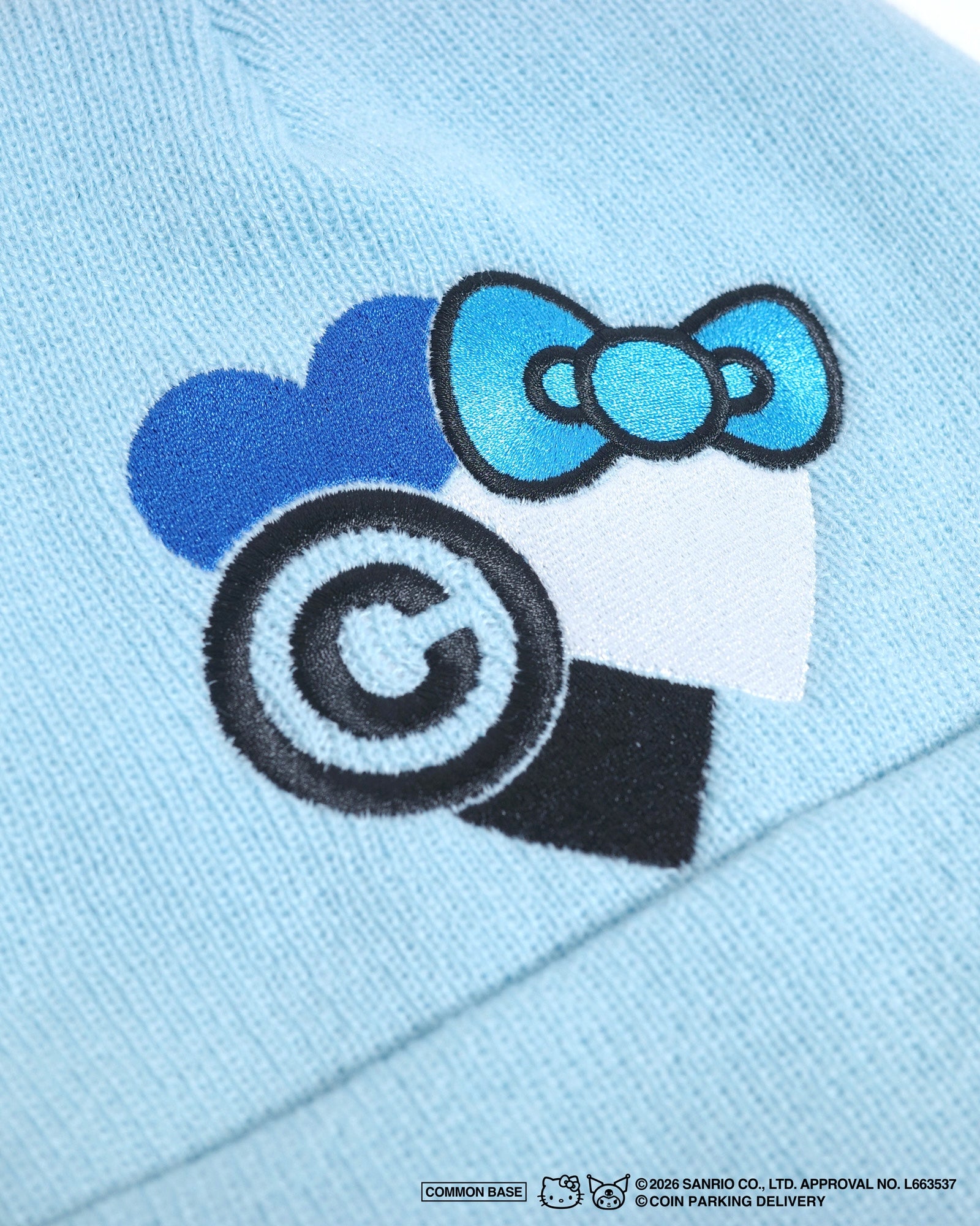 COIN PARKING DELIVERY × SANRIO CHARACTERS  BEANIE CPDSC-KTG2 LIGHT BLUE