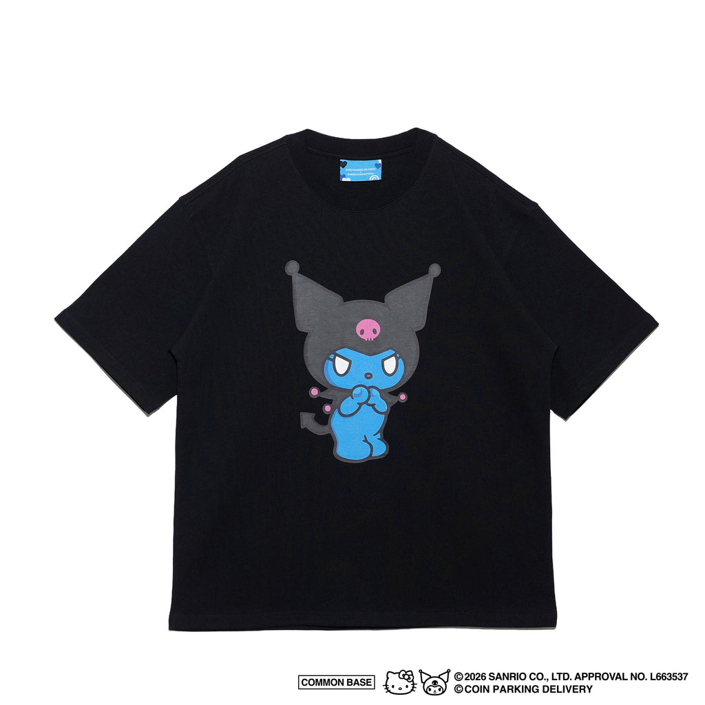 【予約商品｜5月上旬お届け予定】COIN PARKING DELIVERY × SANRIO CHARACTERS PRINT S/S TEE CPDSC-KU01 BLACK