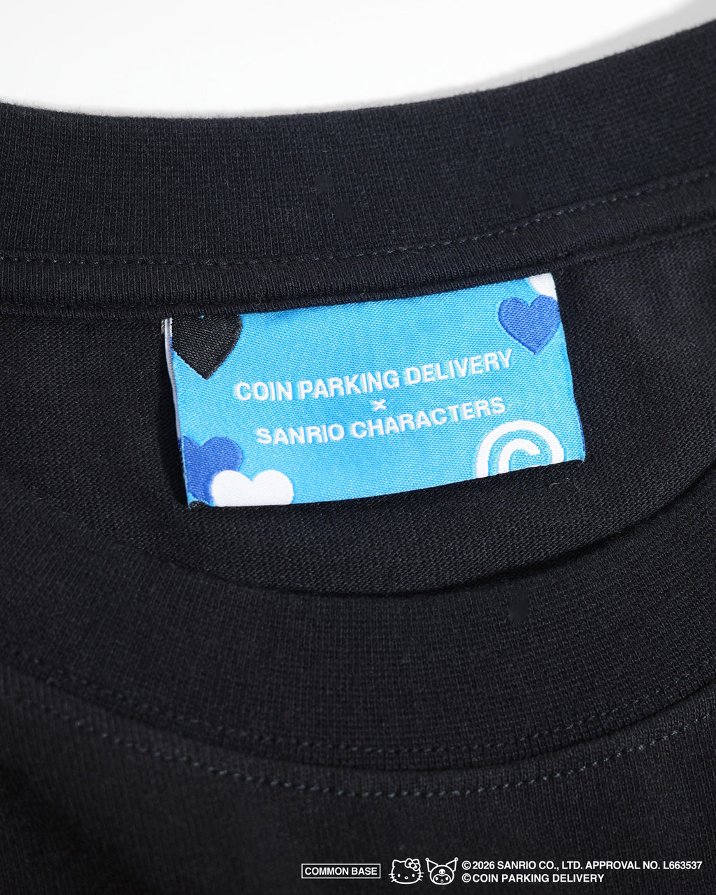 【予約商品｜5月上旬お届け予定】COIN PARKING DELIVERY × SANRIO CHARACTERS PRINT S/S TEE CPDSC-KU01 BLACK