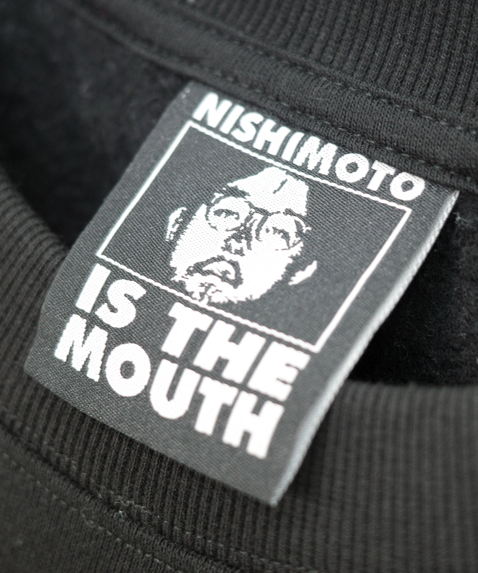 NISHIMOTO IS THE MOUTH SWEATSHIRT NIM-SP24 BLACK