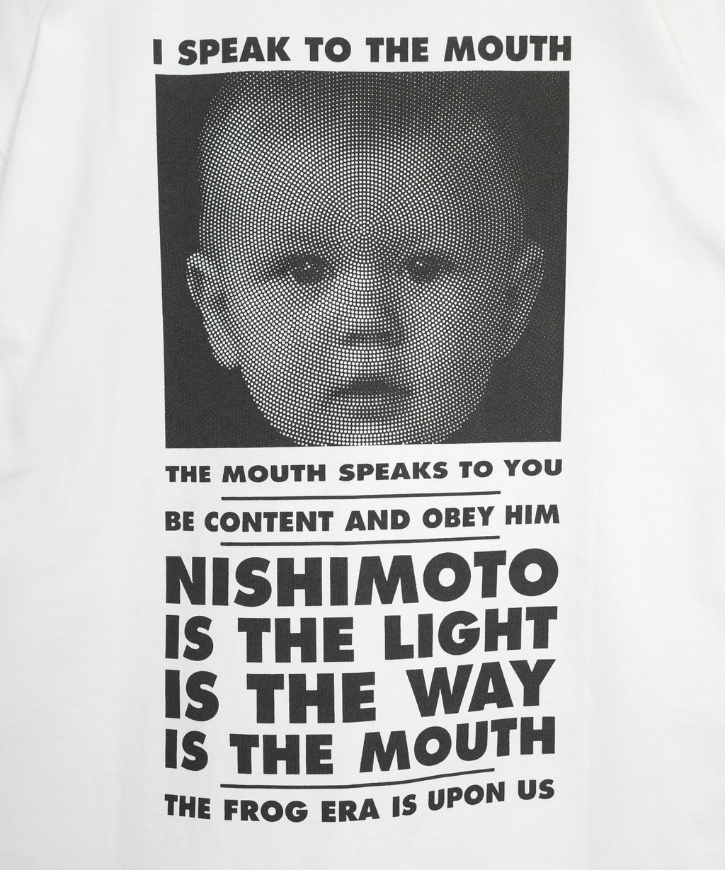 NISHIMOTO IS THE MOUTH S/S TEE NIM-SP01C WHITE/BLACK