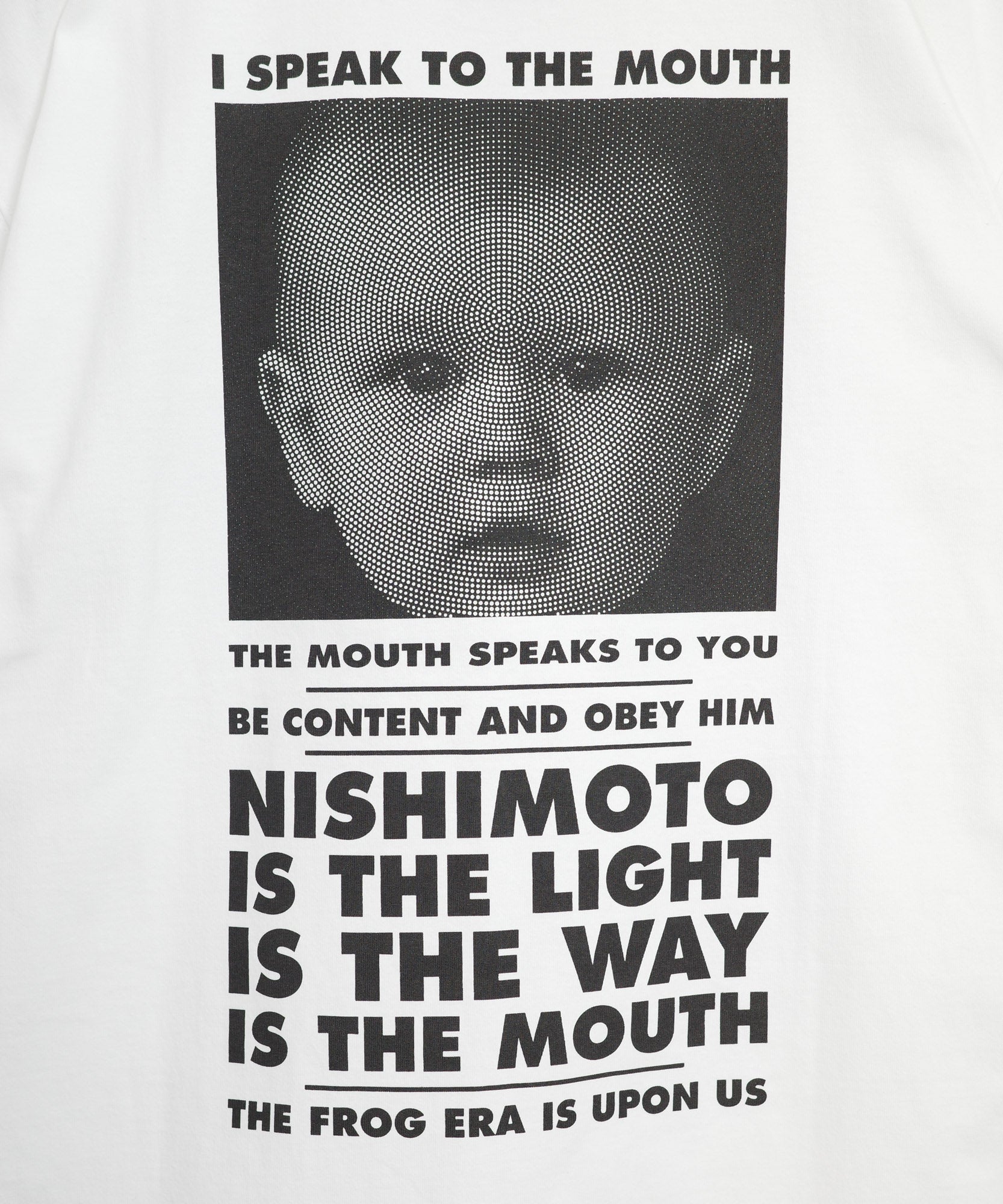 NISHIMOTO IS THE MOUTH S/S TEE NIM-SP01C WHITE/BLACK