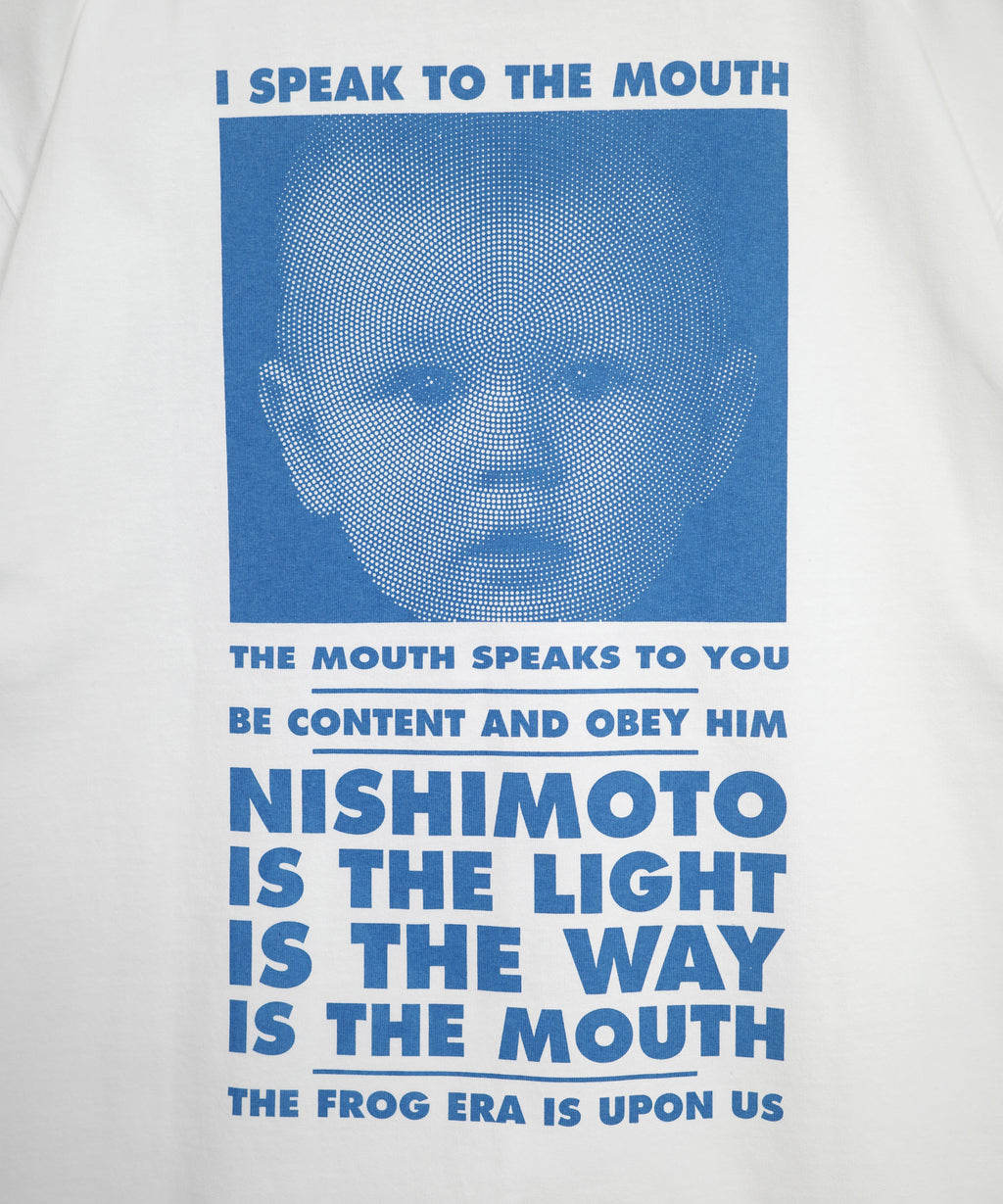 NISHIMOTO IS THE MOUTH S/S TEE NIM-SP01C WHITE/BLUE