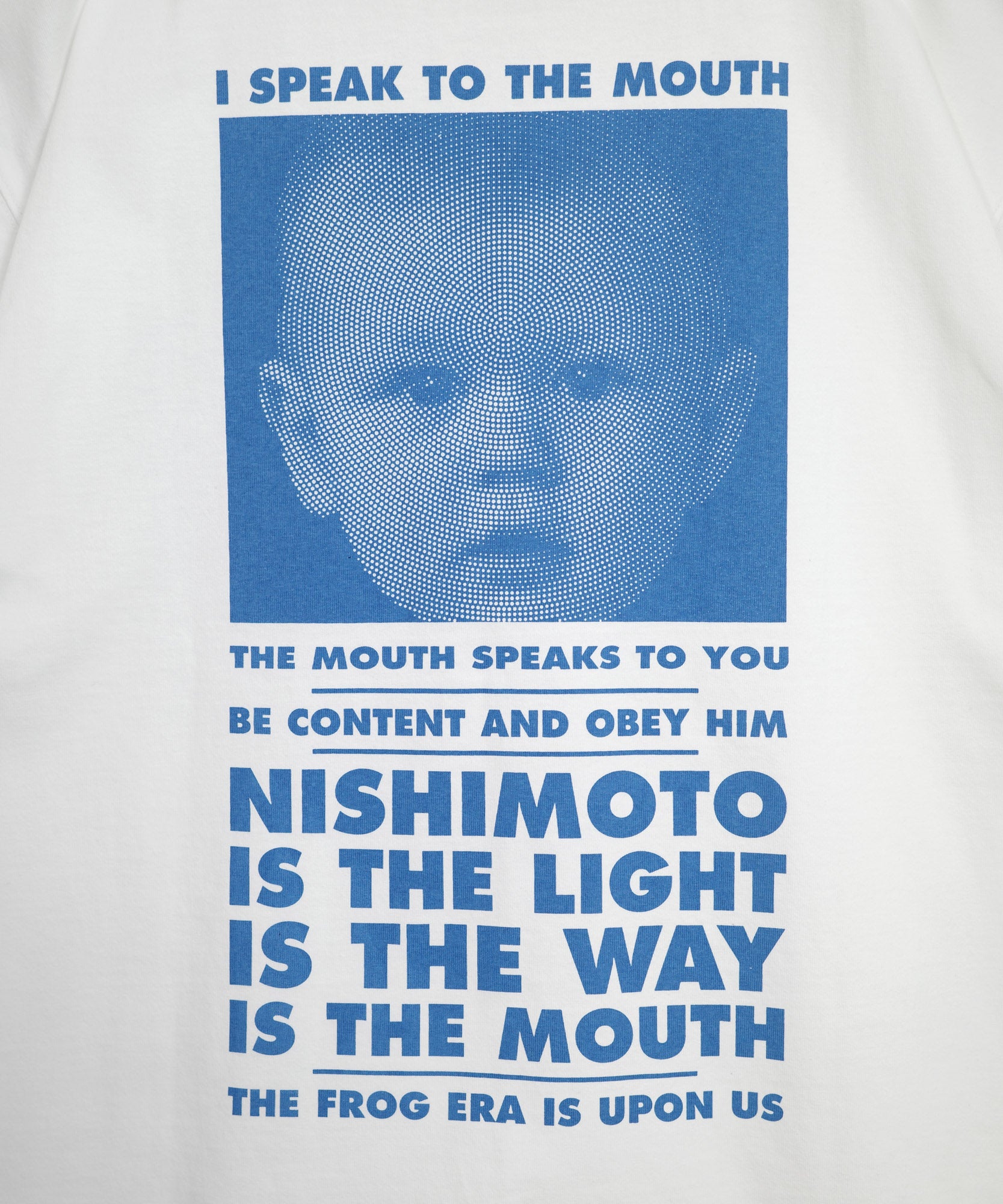 NISHIMOTO IS THE MOUTH S/S TEE NIM-SP01C WHITE/BLUE