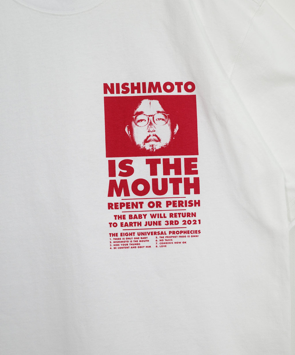 NISHIMOTO IS THE MOUTH S/S TEE NIM-SP01C WHITE/RED
